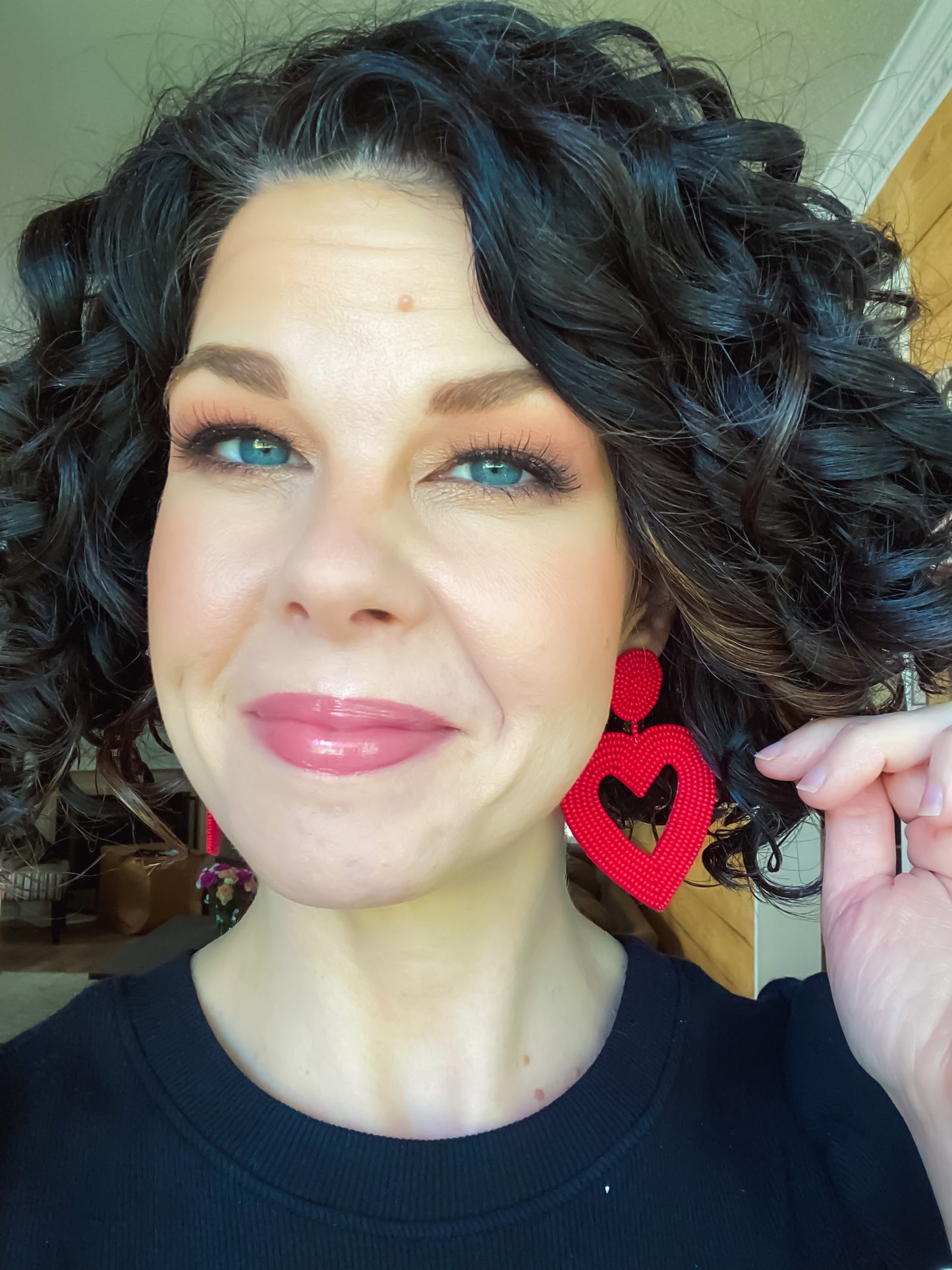 Be My Valentine Heart Beaded Earrings - 3 colors