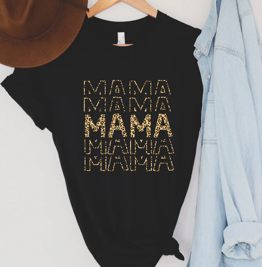 Mama - Leopard Print Graphic Tee or Sweatshirt