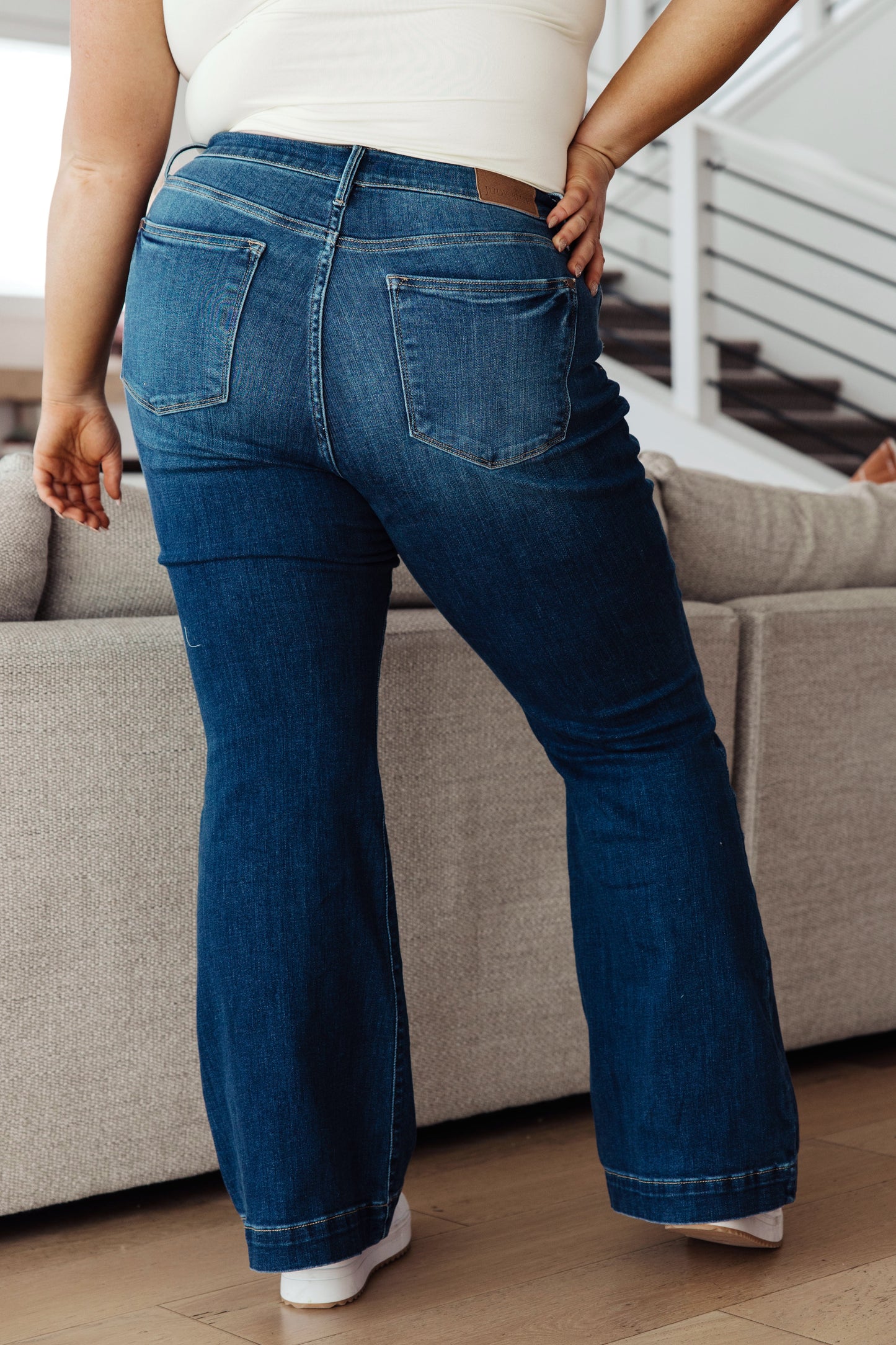 Judy Blue High Rise Trouser Flare Jeans