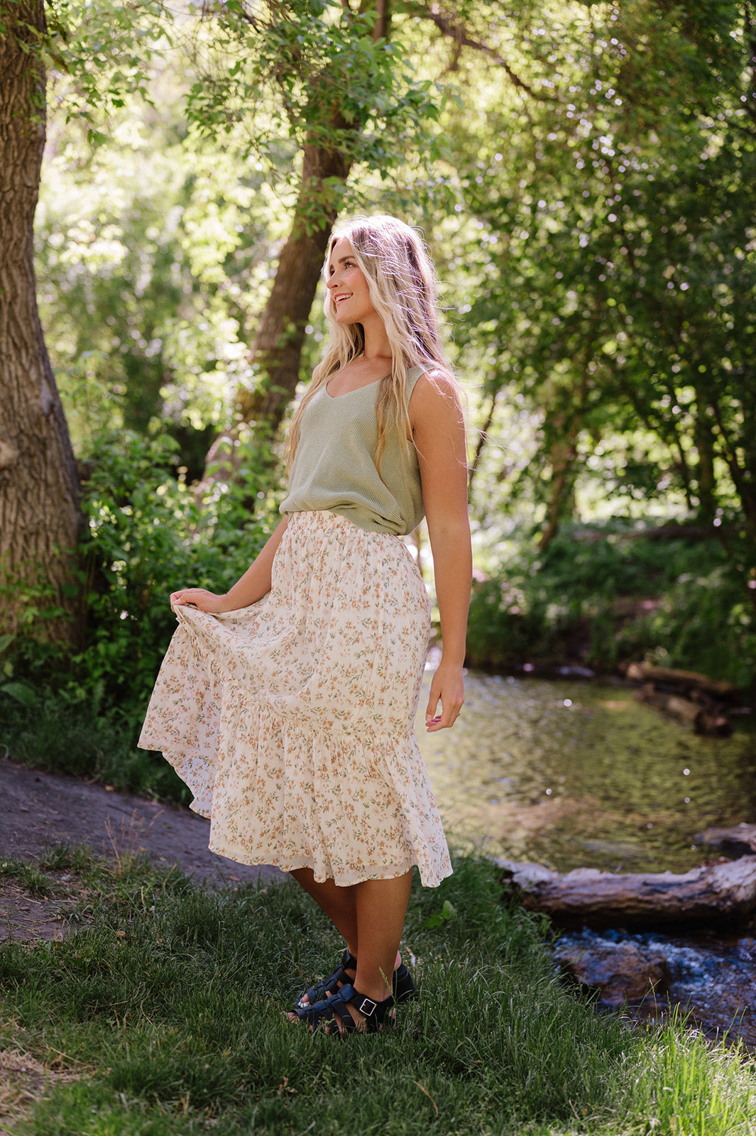 Everything You Do Floral Skirt